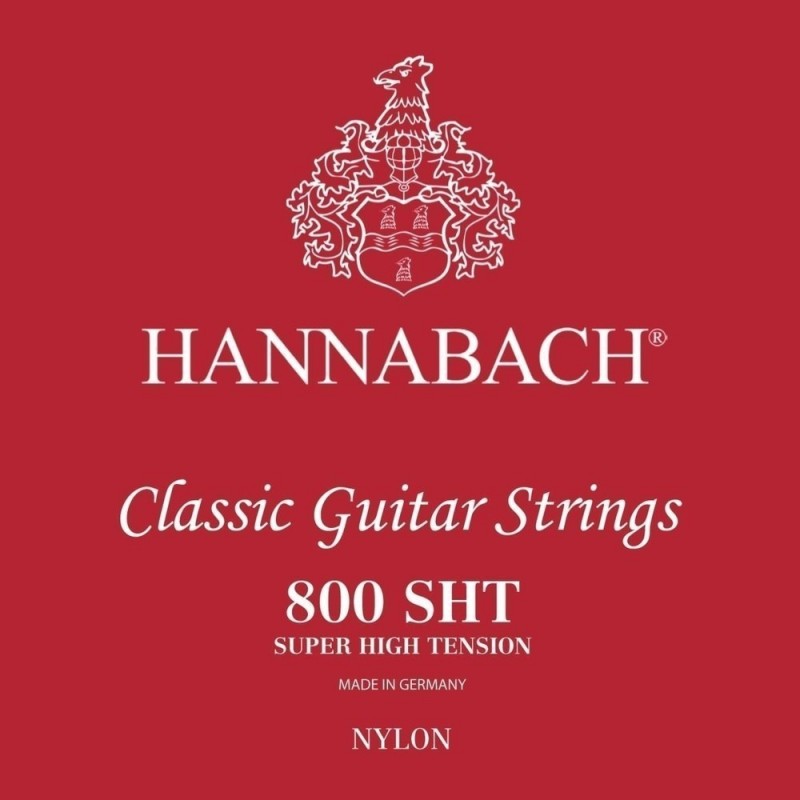 Hannabach 7164818 Struny do gitary klasycznej Serie 800 Super High Tension Posrebrzany